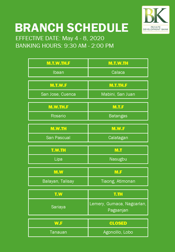 200403 Branch Sched April6 8