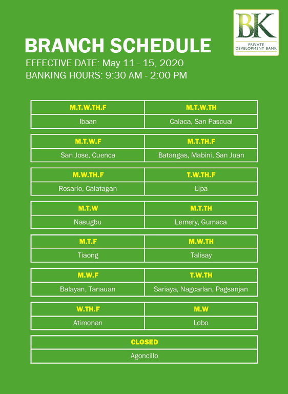 200403 Branch Sched April6 8