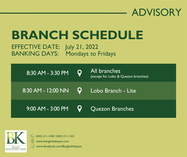 220301 Branch Sched