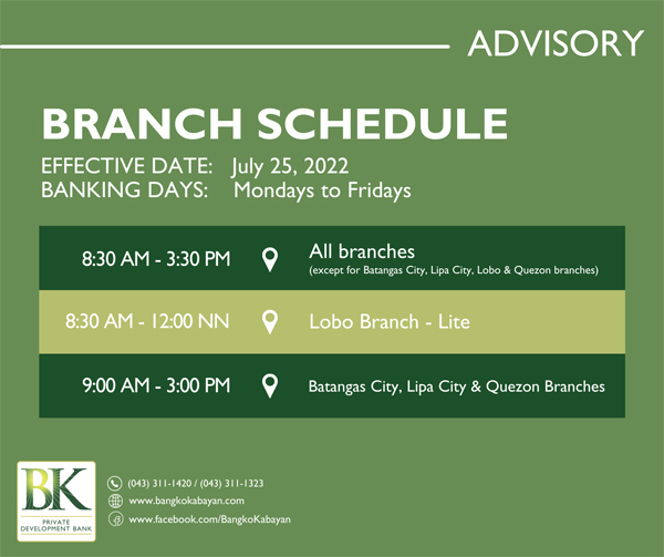 220301 Branch Sched