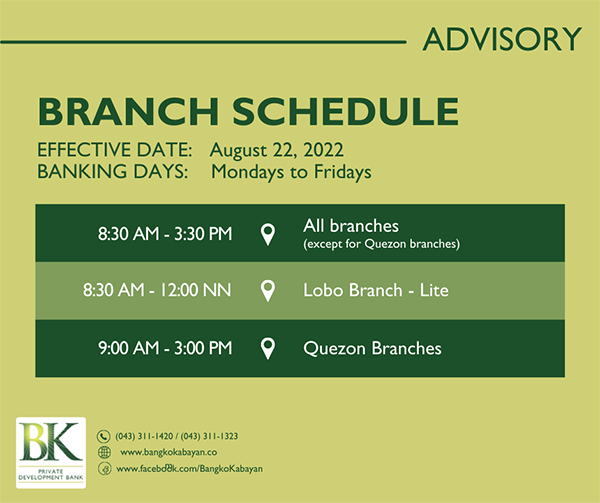 220301 Branch Sched