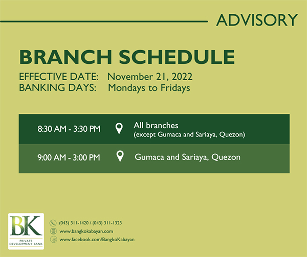 220301 Branch Sched