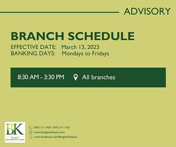 220301 Branch Sched